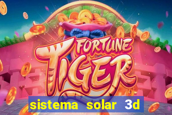 sistema solar 3d em movimento